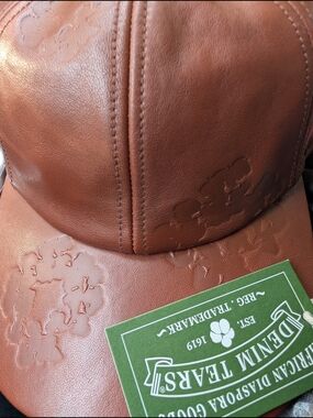 Denim Tears MVP Leather Brown Men's Baseball Cap